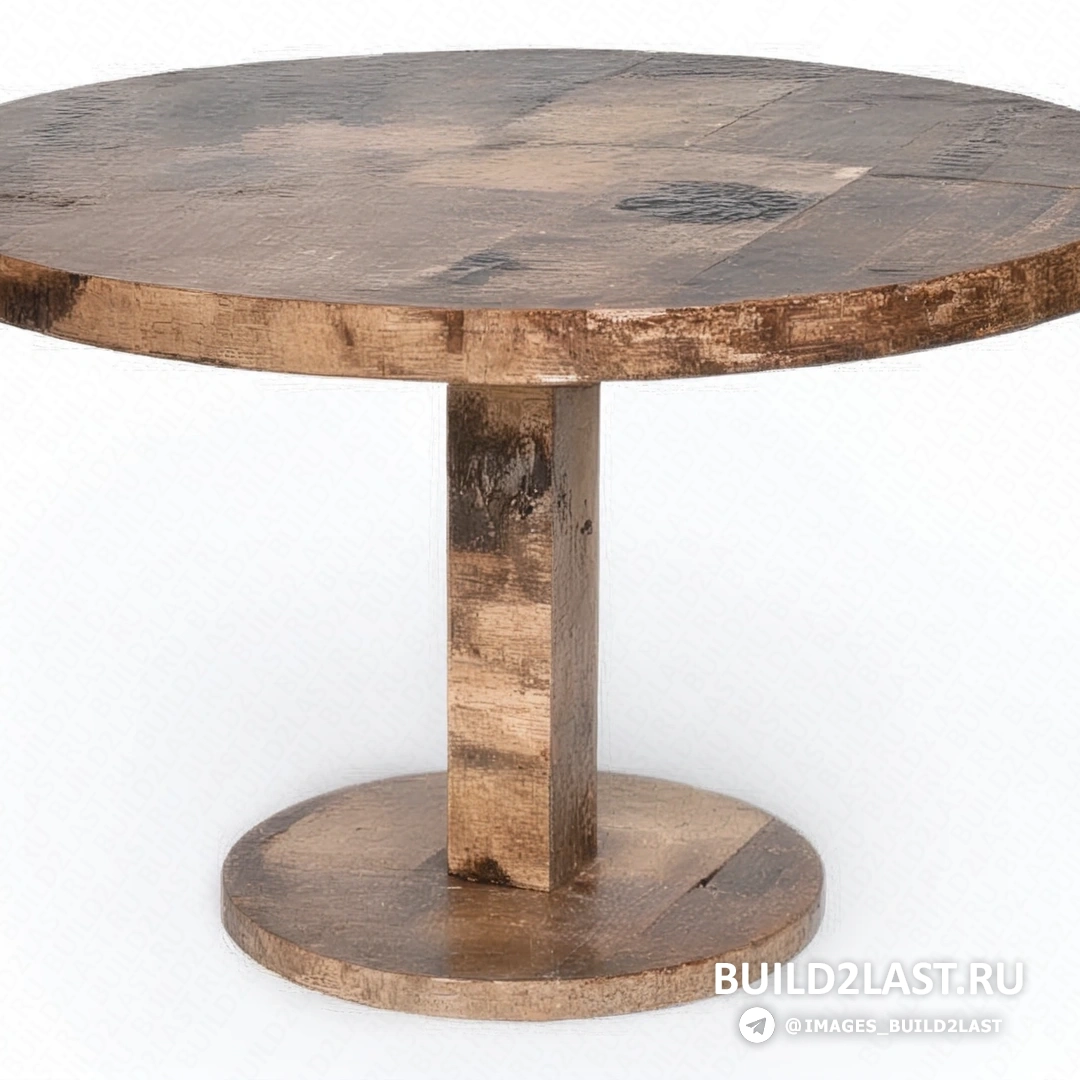 Детализированное изображение стола из коллекции Birchwood с уникальной текстурой древесины и тонкими металлическими элементами