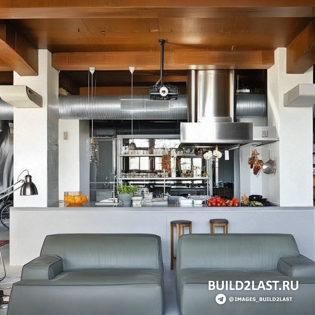 Гостиная с бетонными стенами и наливными полами, лофт и эклектика, люстры, камин, диван и журнальный столик.