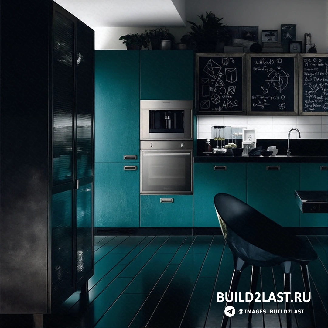 Кухня с интеграцией ретро-элементов в современный интерьер