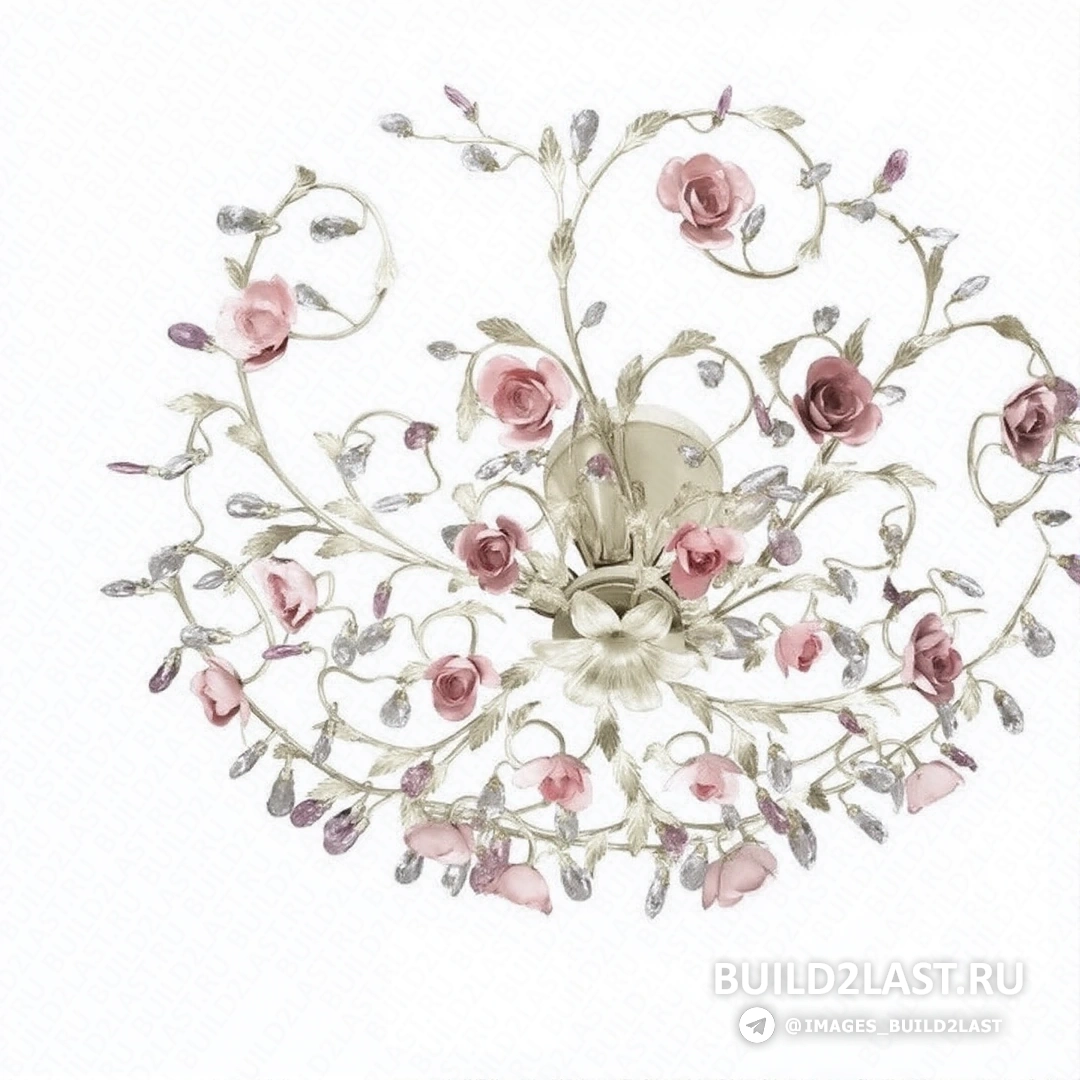 Люстра в стиле флористика с уникальным дизайнерским решением