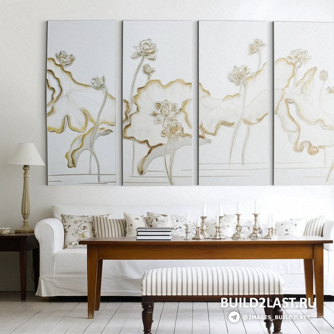 Спальня в стиле Прованс с пастельными оттенками, цветочными обоями и дизайнерскими люстрами, украшенная зеркалами и декоративными подушками